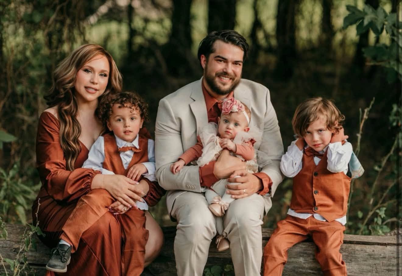 Tyler Lackey, founder of Key City Digital, with his family